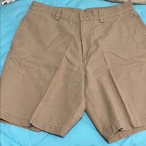 Dockers Men's Khaki Flat Front Shorts